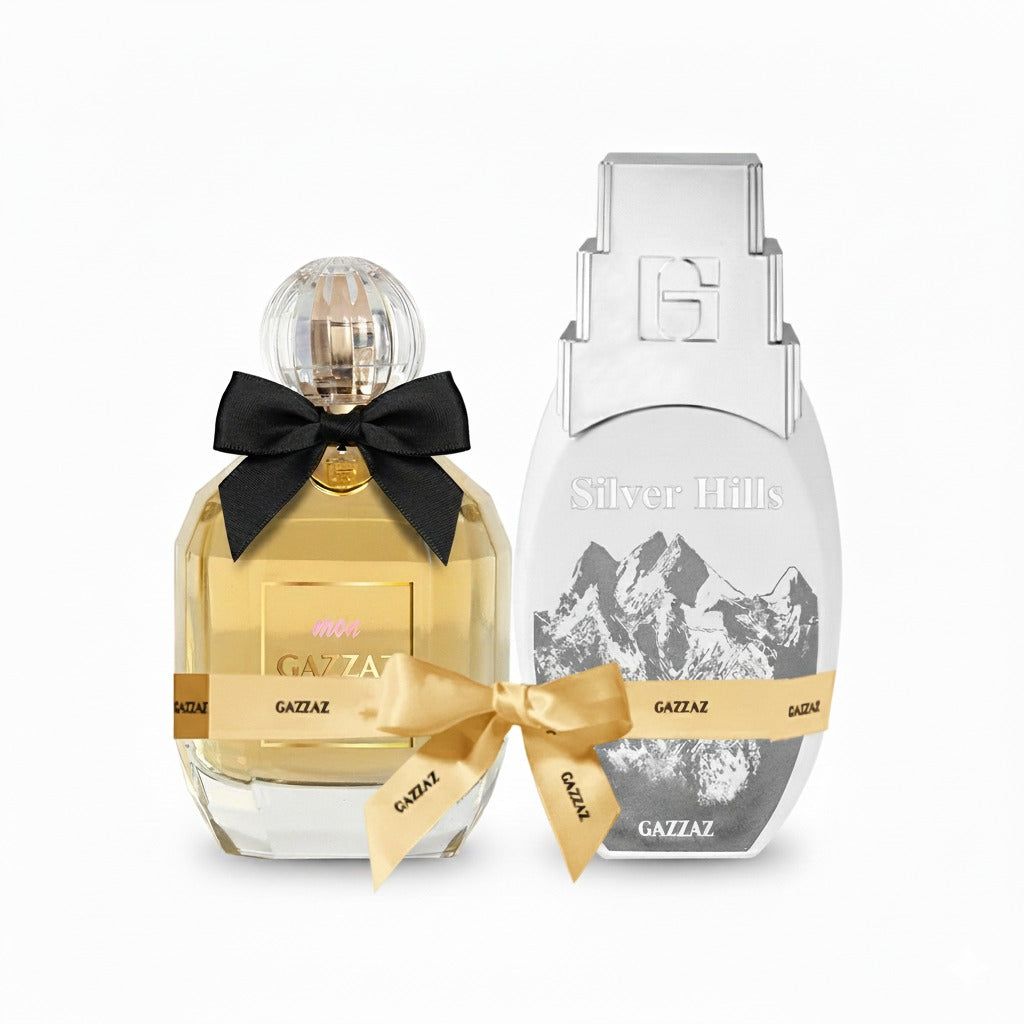 عطر سيلفر هيلز من قزاز 100مل + عطر مون قزاز او دي برفان 100مل