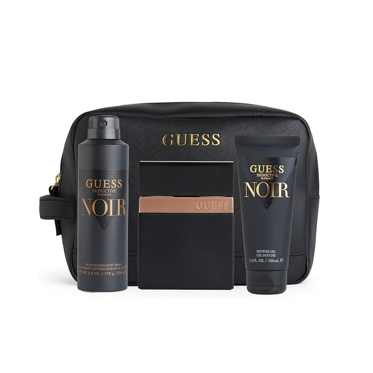 طقم عطور جيس نوار الرجالي 100مل أو دي تواليت +شاور جل100مل +معطر للجسم226مل +شنطه