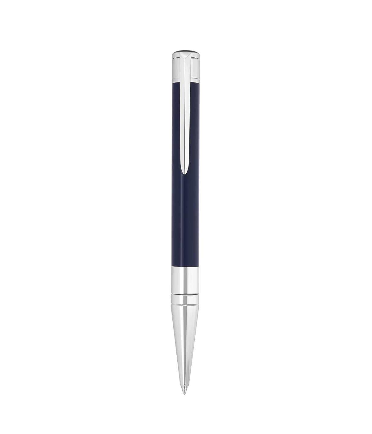 INITIAL S.T. DUPONT BALLPOINT PEN BLUE CHROME
