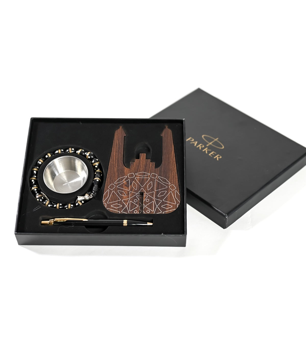 BLACK SET B.PEN & ROSARY & INCENSE BURNER
