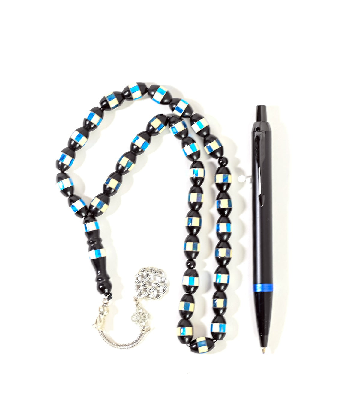 BLACK SET B.PEN & ROSARY & INCENSE BURNER