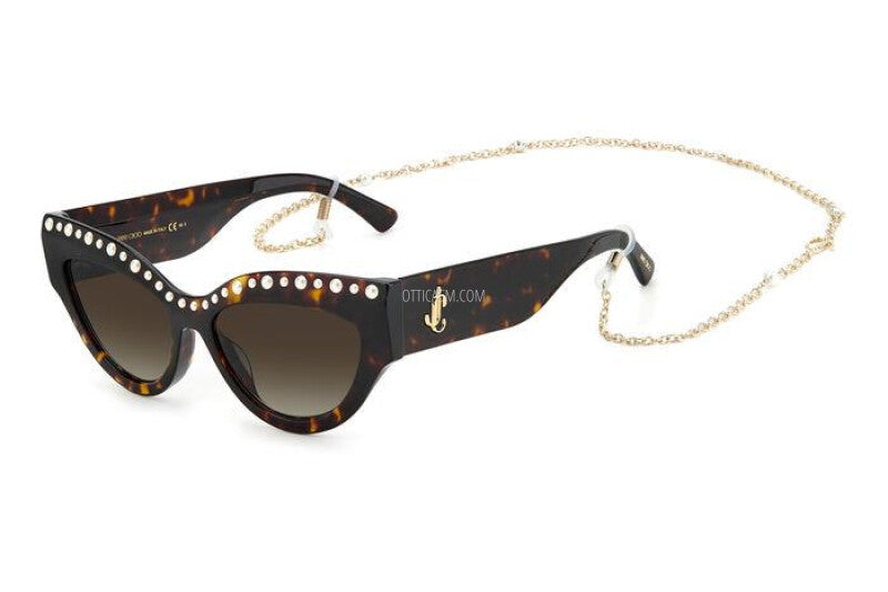 JIMMY CHOO SUNGLASSES 2023 BROWN
