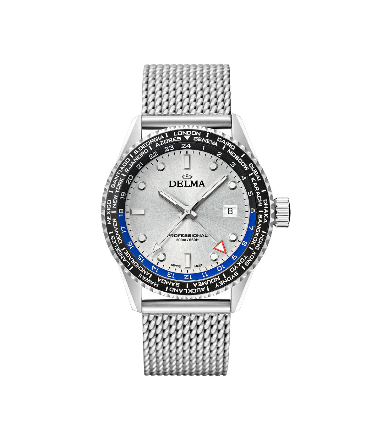 ساعة ديلما سويسري رجالي ستيل