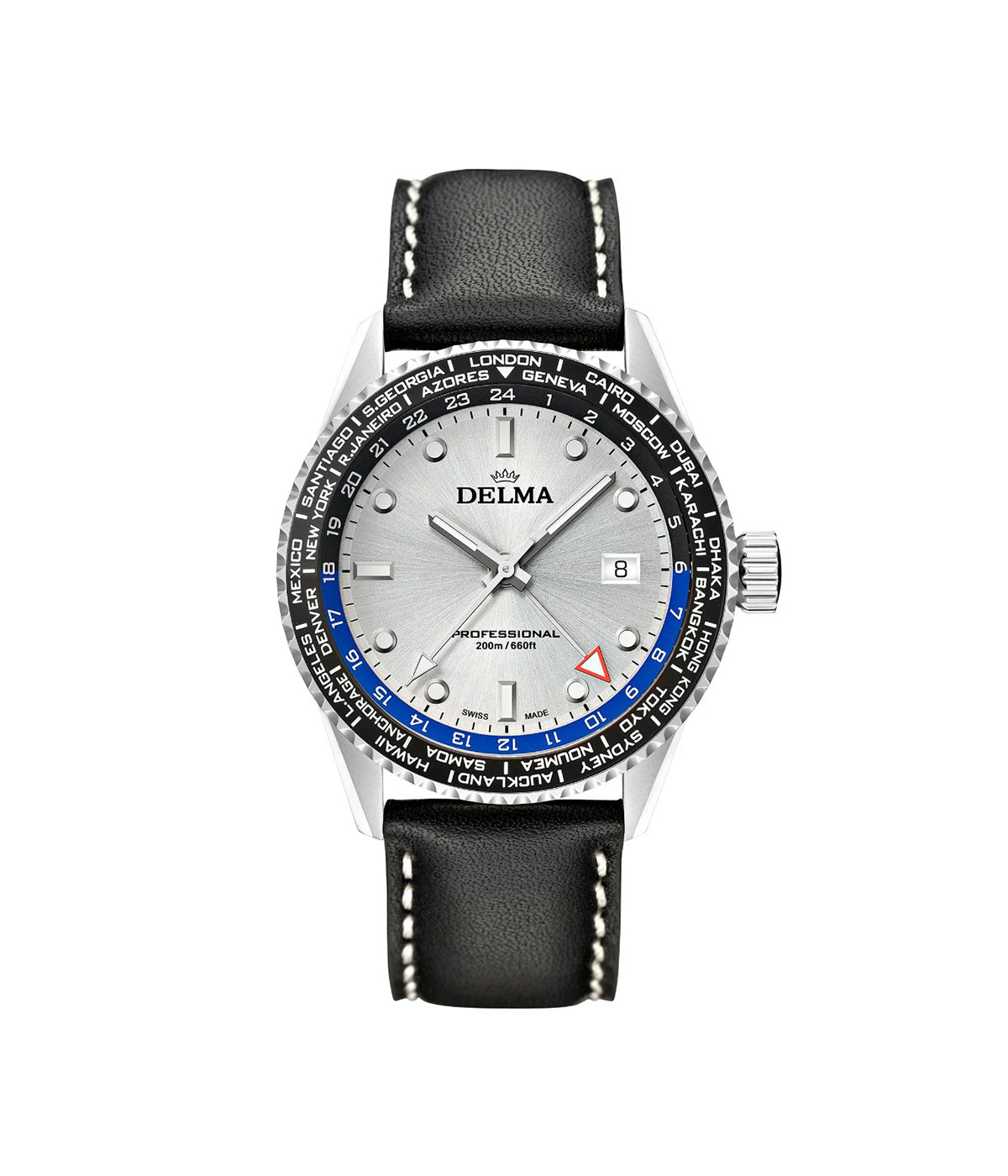 ساعه ديلما سويسري رجالي ستيل