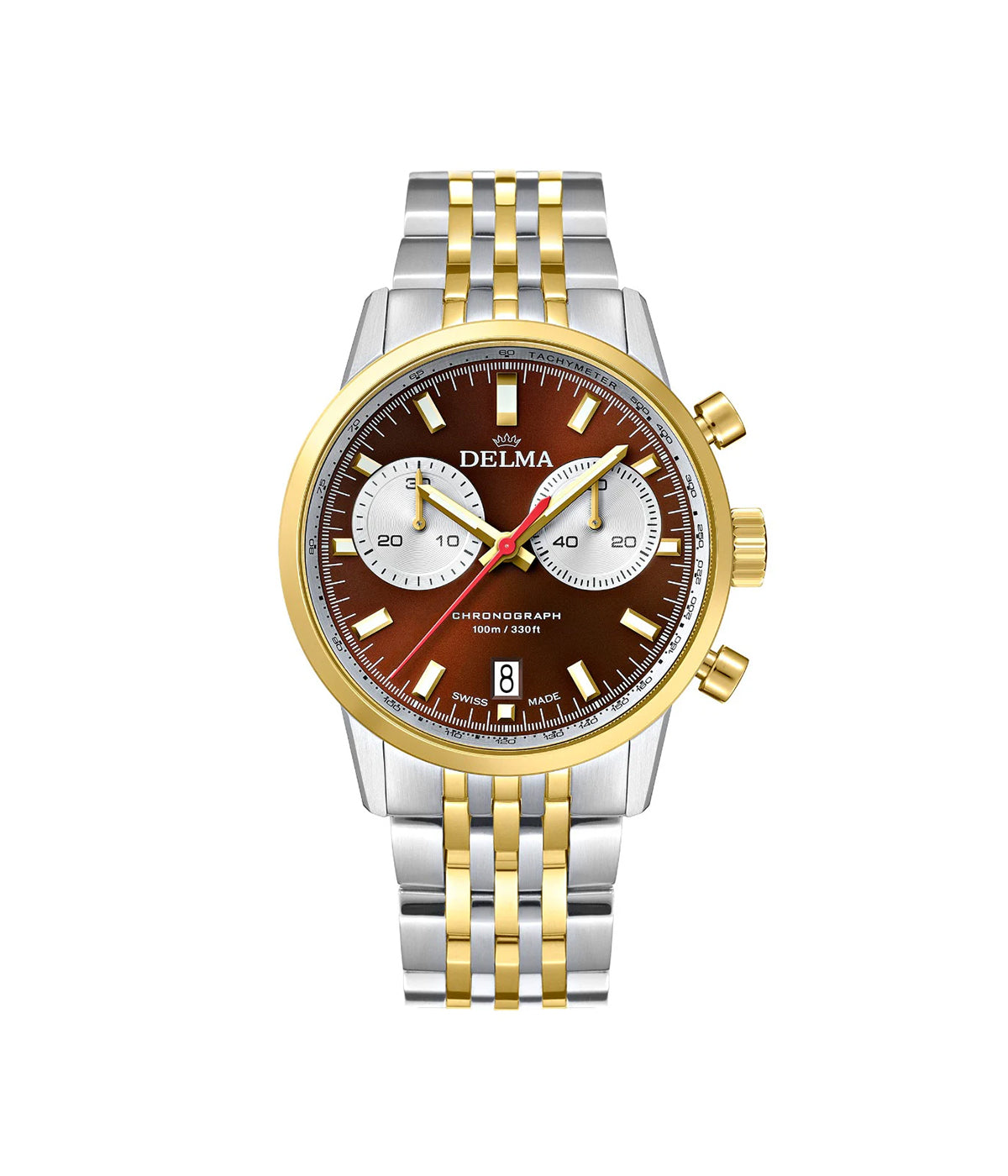 ساعه ديلما سويسري رجالي ستيل كرونوقراف