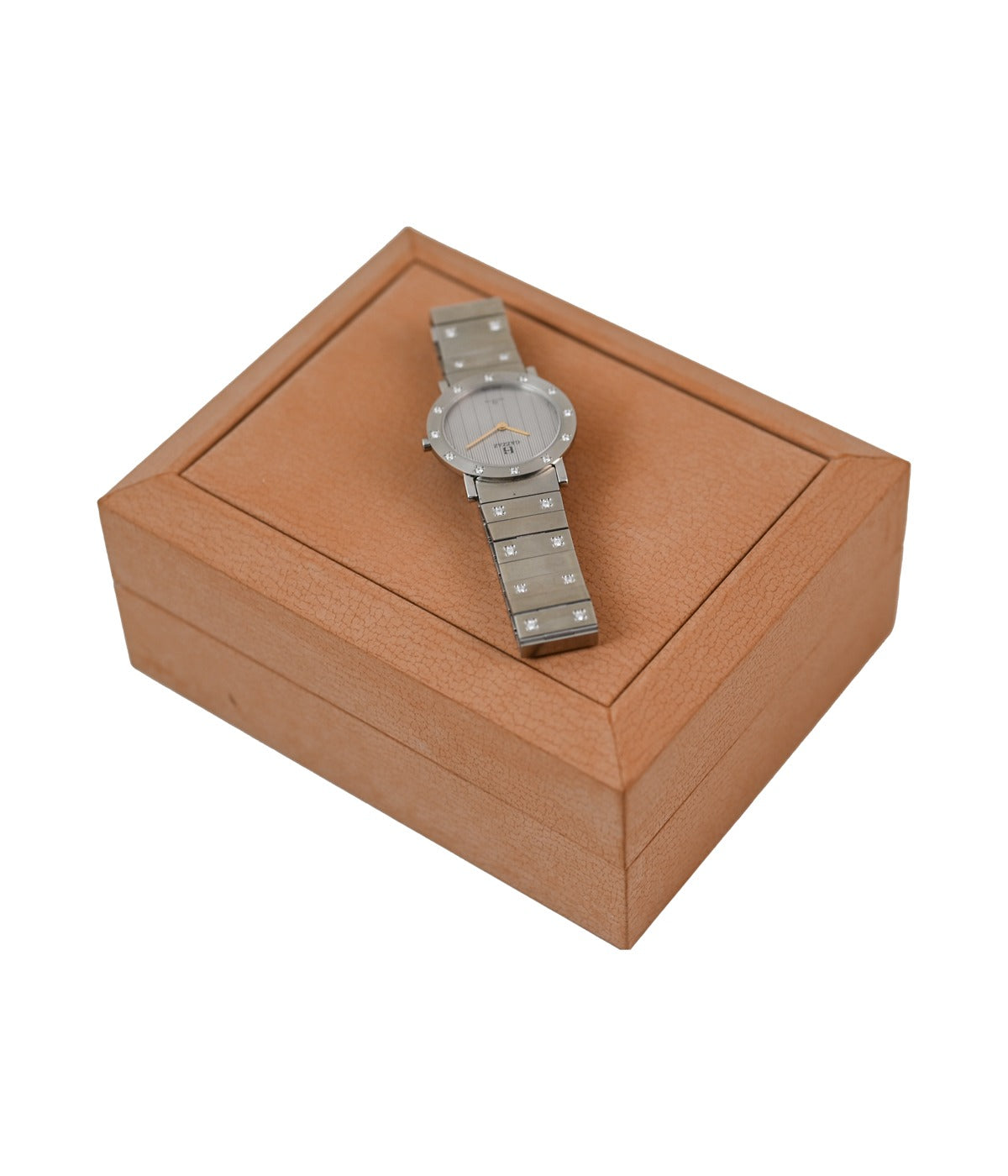 GAZZAZ WATCH SWISS STEEL WITH CUBIC ZIRCONIA