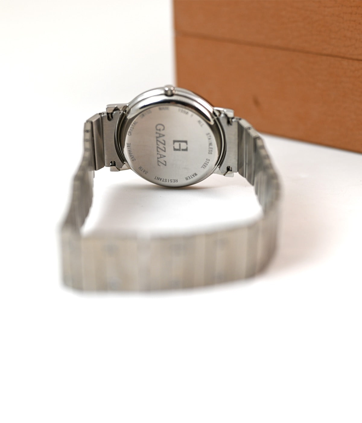 GAZZAZ WATCH SWISS STEEL WITH CUBIC ZIRCONIA