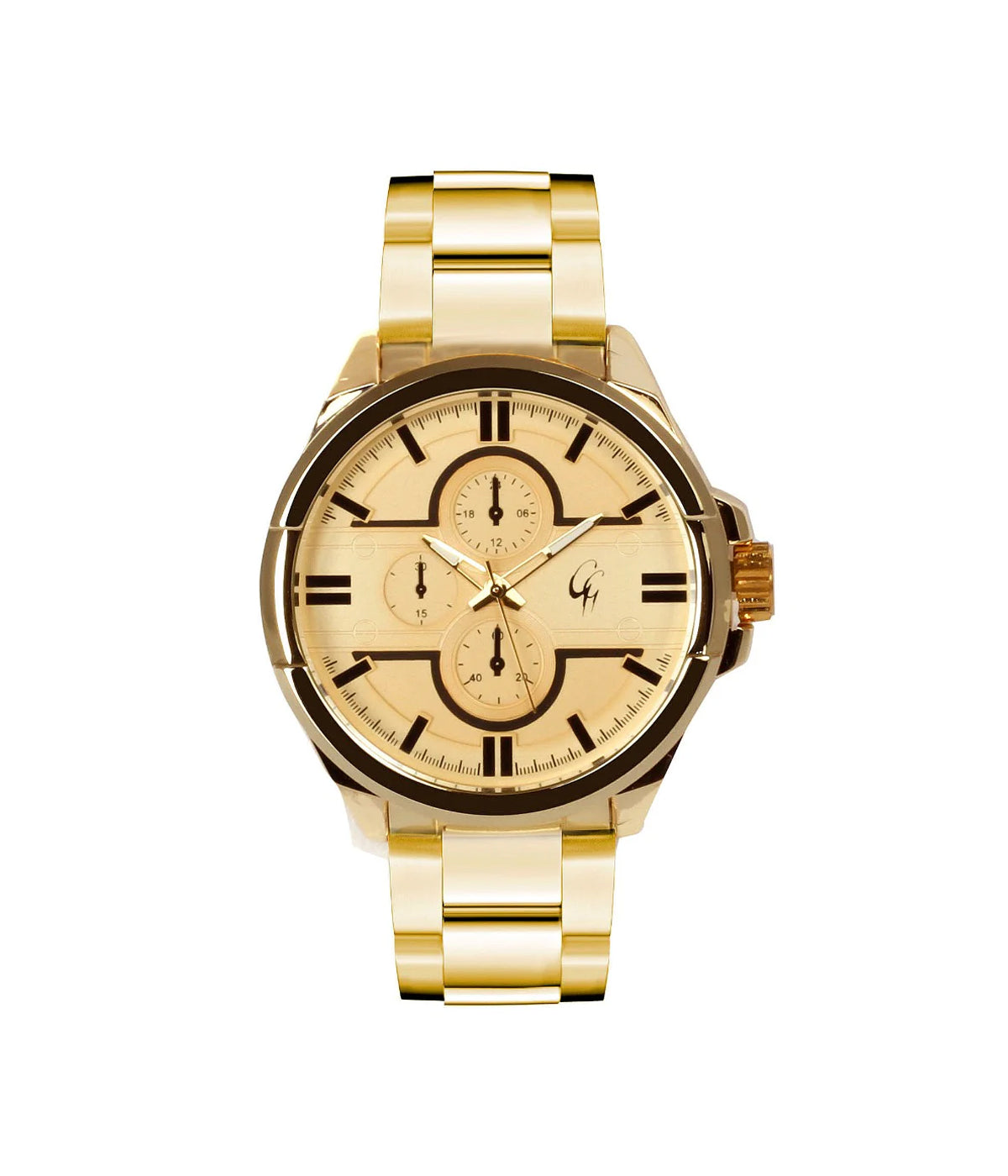 GG WATCH GOLD CASE/GOLD DIAL JAPAN MOVEMENT WATER RESISTANT