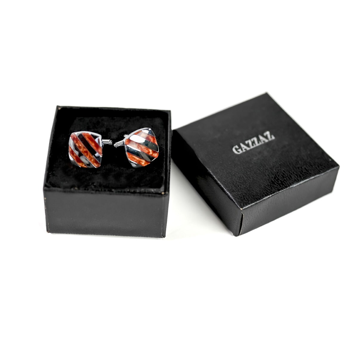 GAZZAZ BRASS CUFFLINKS