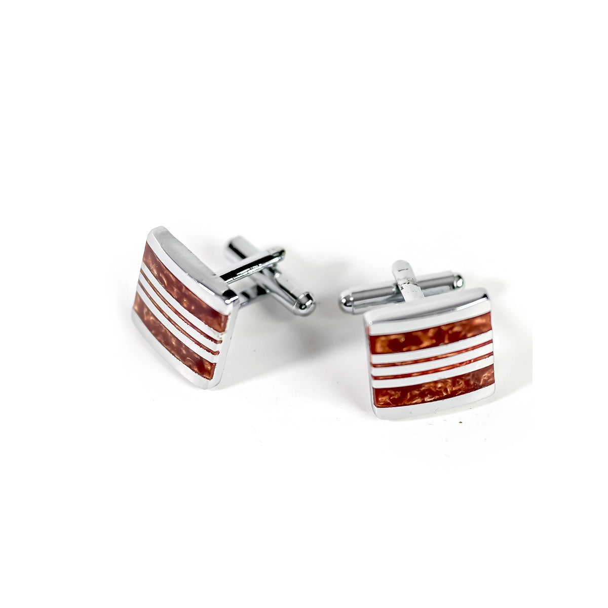 GAZZAZ CUFFLINKS BROWN