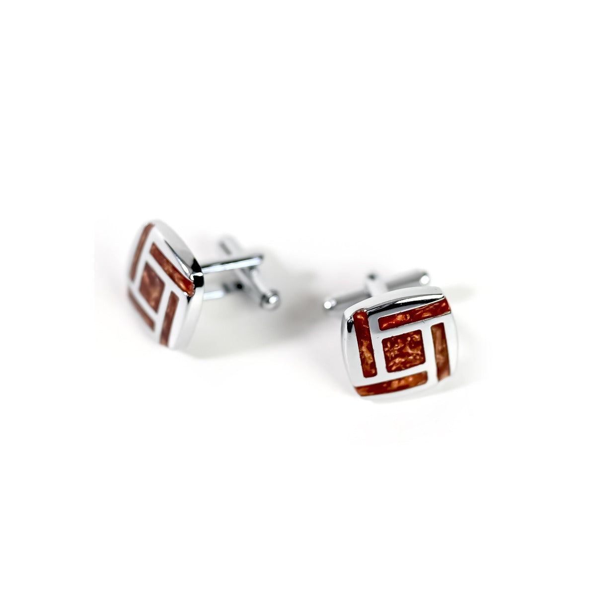 GAZZAZ CUFFLINKS BROWN