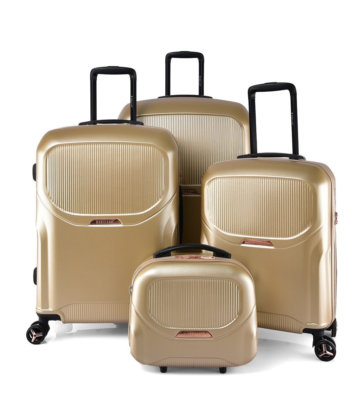 طقم شنط سفر من 4 قطع من ماجلان العالميه - بيج