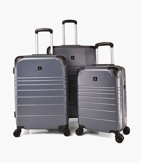 MAGELLAN LUGGAGE SET 3 ABS+PC SILVER