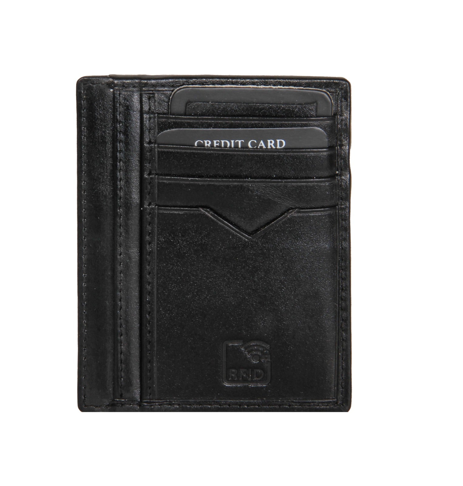 GAZZAZ LEATHER POCKET WALLET BLACK