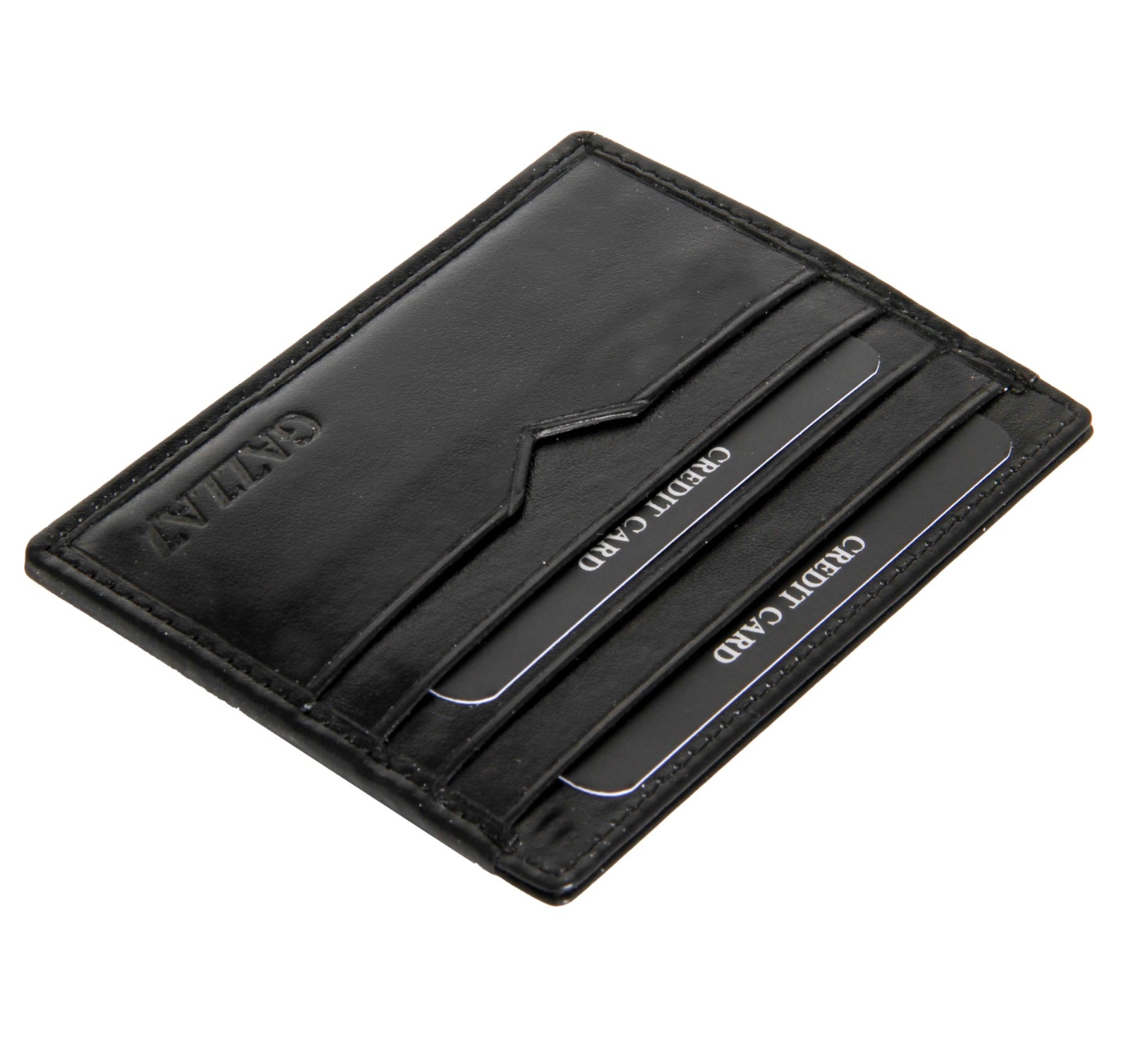 GAZZAZ LEATHER POCKET WALLET BLACK