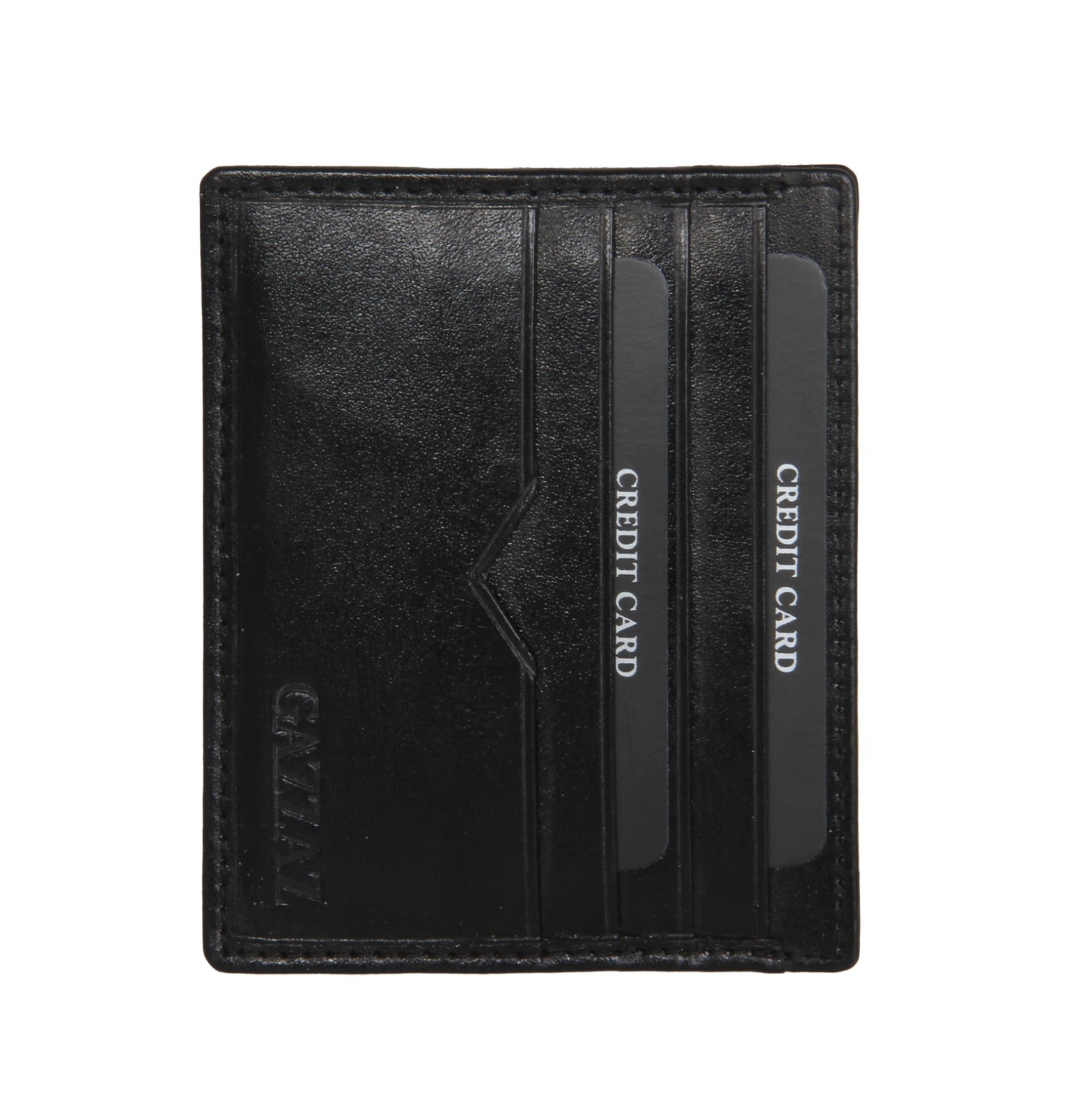 GAZZAZ LEATHER POCKET WALLET BLACK