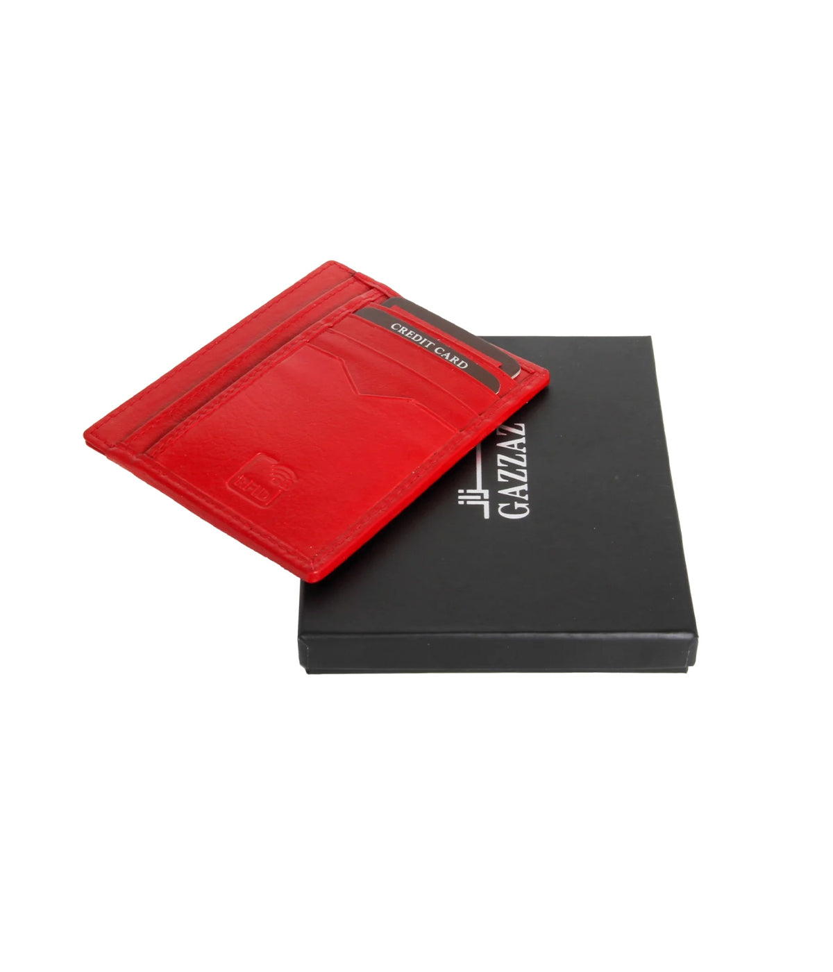 GAZZAZ LEATHER POCKET WALLET RED