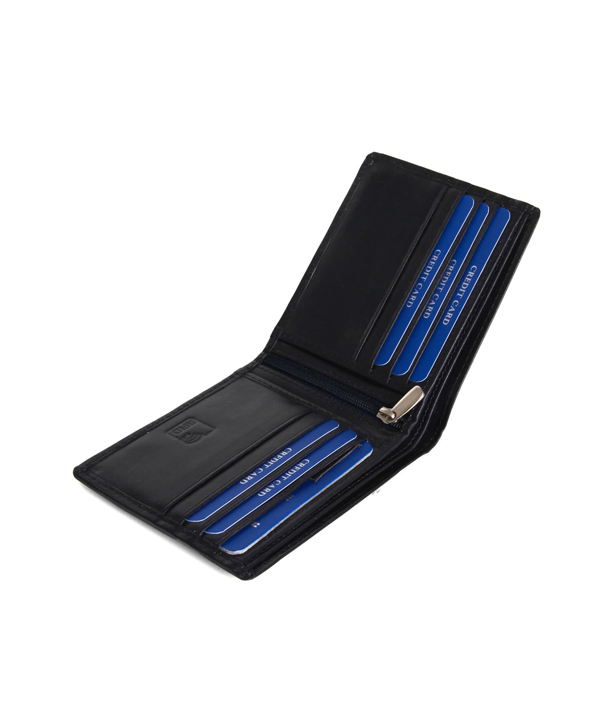 GAZZAZ LEATHER WALLET D.BLUE