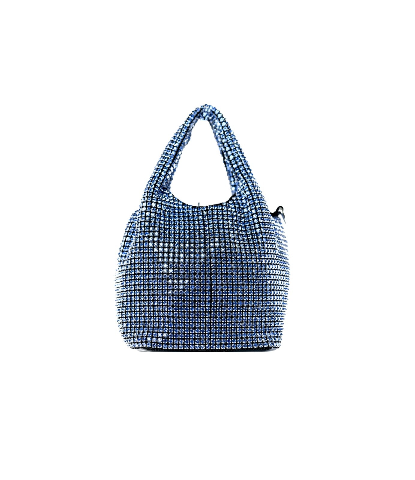 حقيبة يد نسائيه سهرة ازرق مرصعه بالفصوص