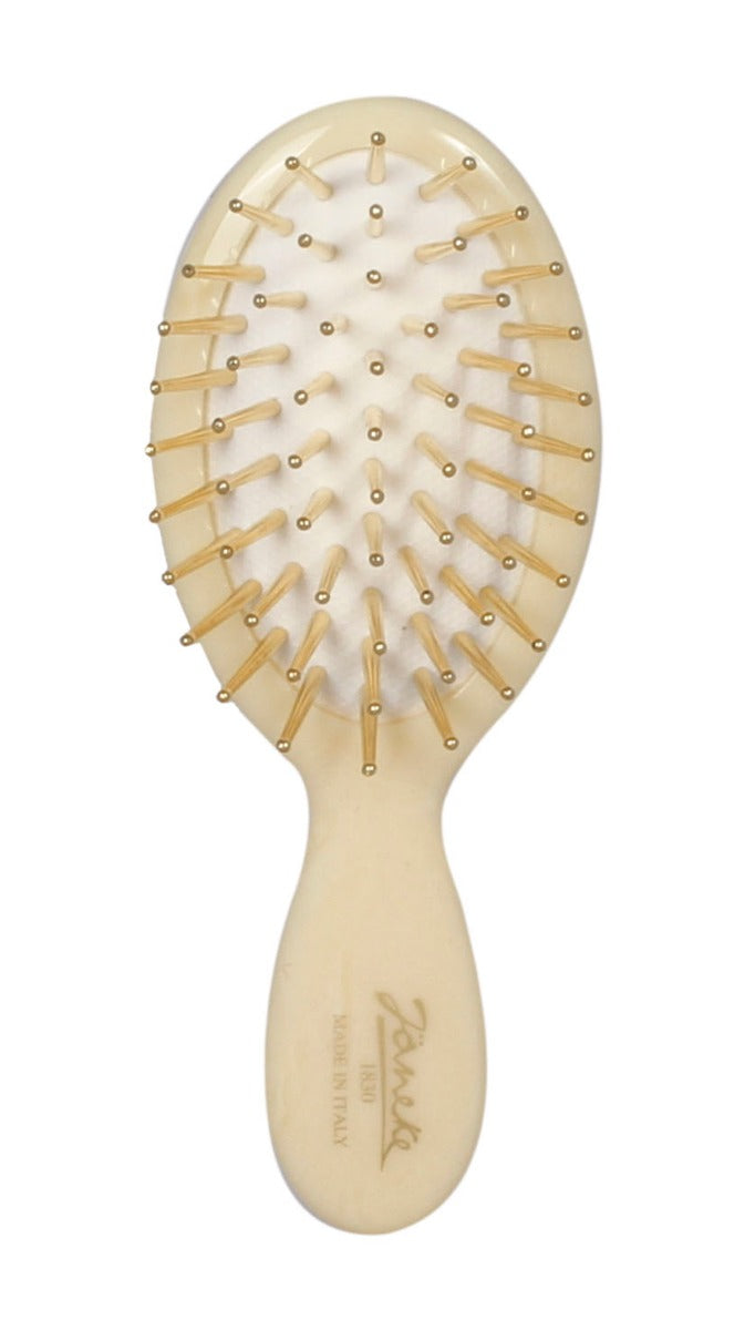JANEKE HAIR BRUSH WITH GOLD TIPS - SMALL SIZE