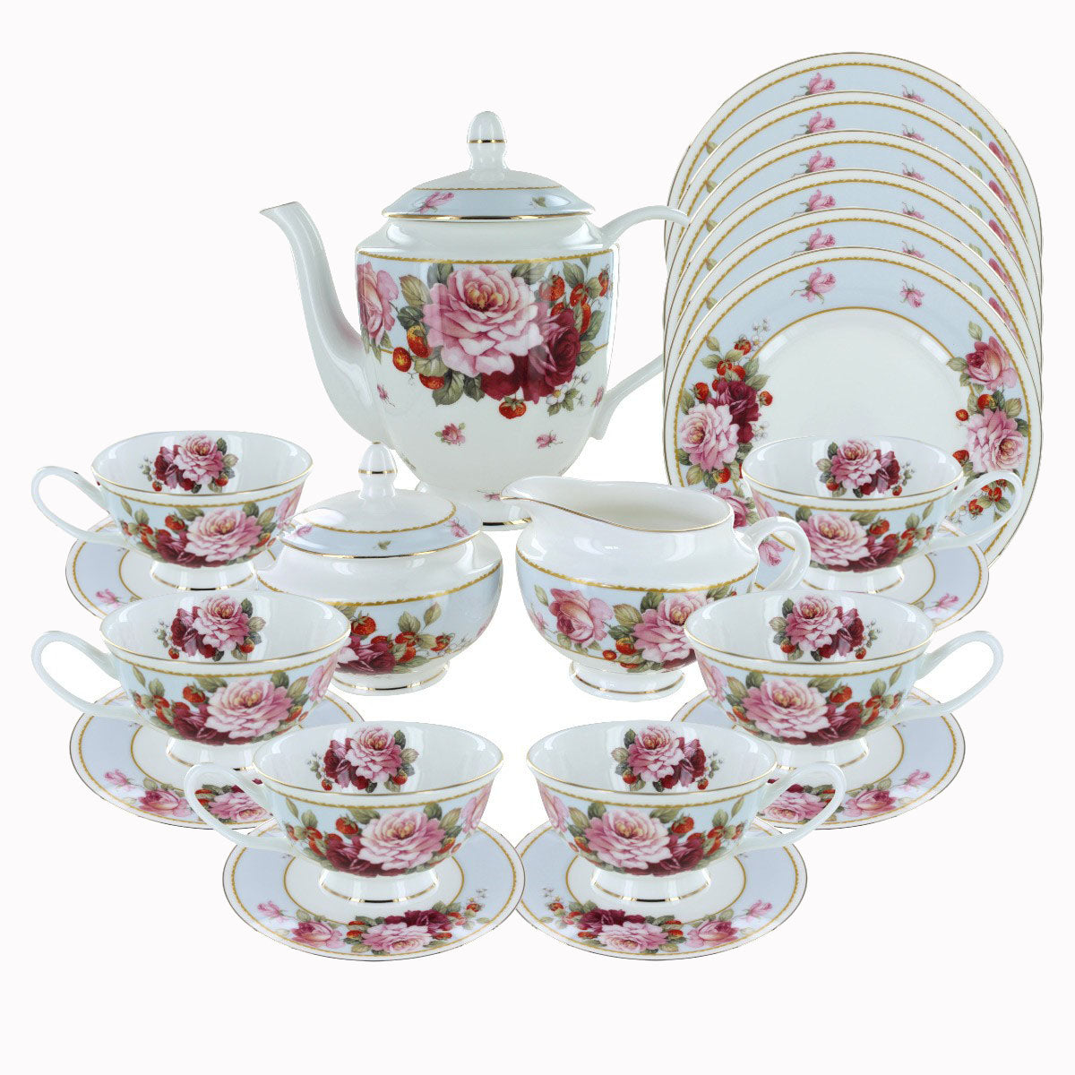 FBC 15 PCS TEA SET CRE-TES017A