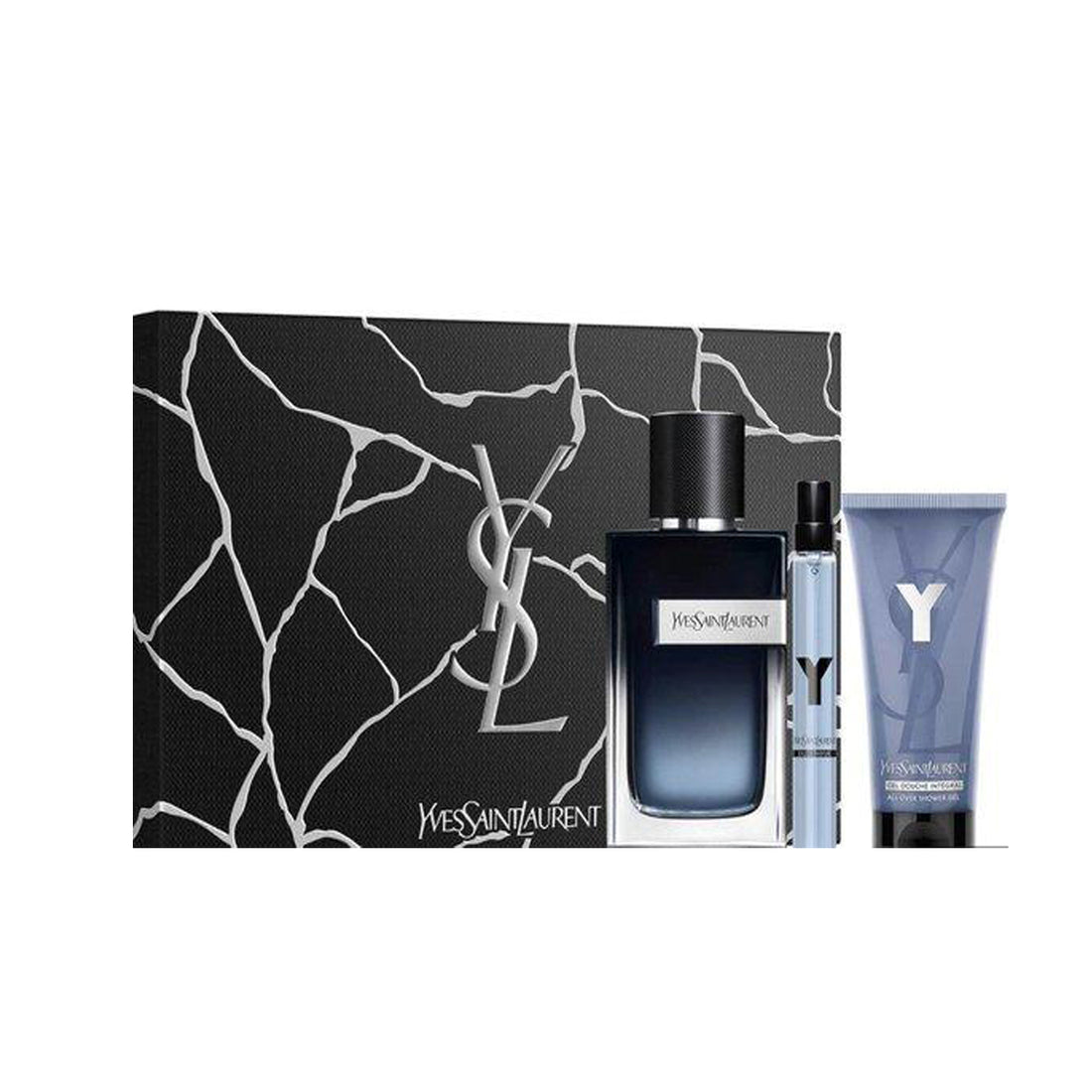 طقم ايف سان لوران Y او دو بارفيوم عطر 100مل-شور جل 75مل + 10مل