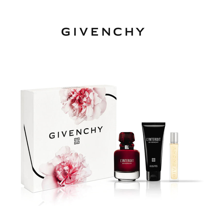 GIVENCHY INTERDIT 80ML ROUGE EDP BODY MIST 1OML GAZZAZ