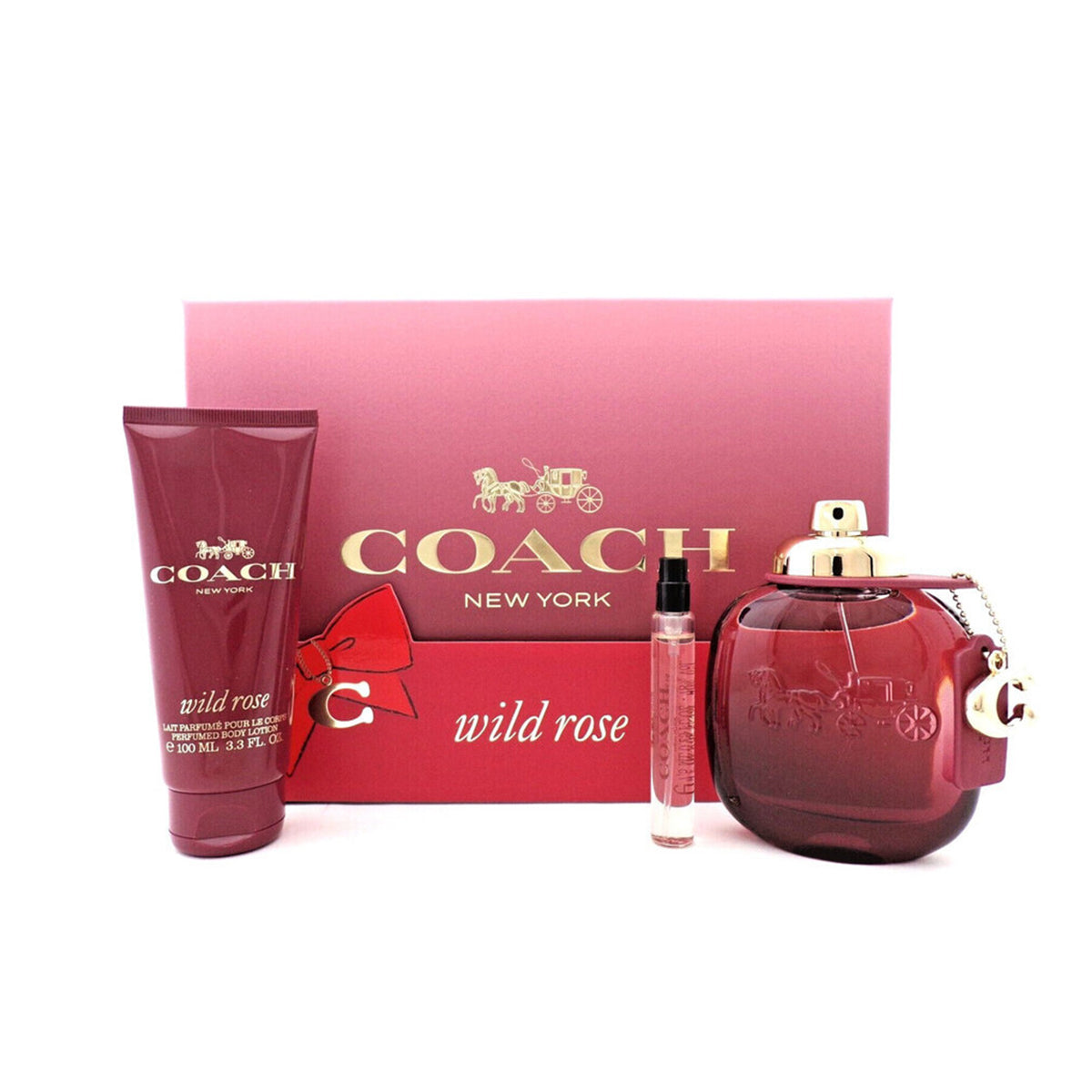 مجموعد كوتش وايلد روز ( 90مل اودي برفيوم + لوشن +عينة)