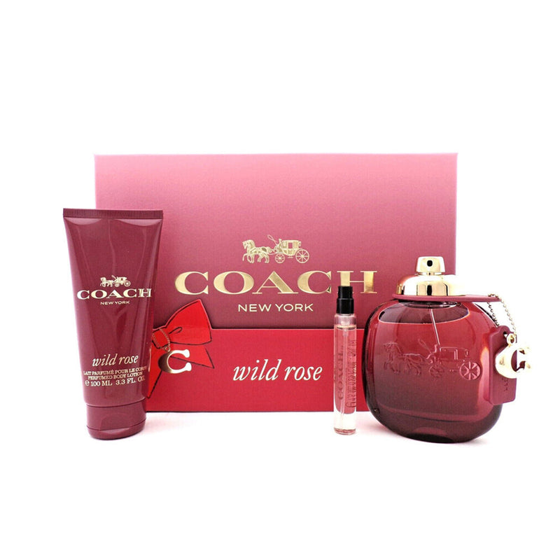 مجموعد كوتش وايلد روز ( 90مل اودي برفيوم + لوشن +عينة)