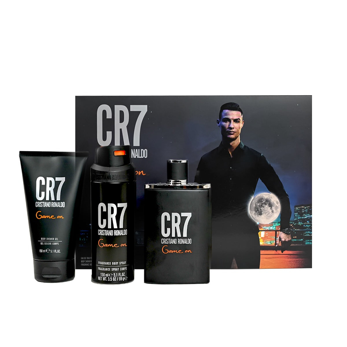 مجموعة هدايا كريستيانو رونالدو للرجال 100 مل + جل 150مل +بخاخ 150مل