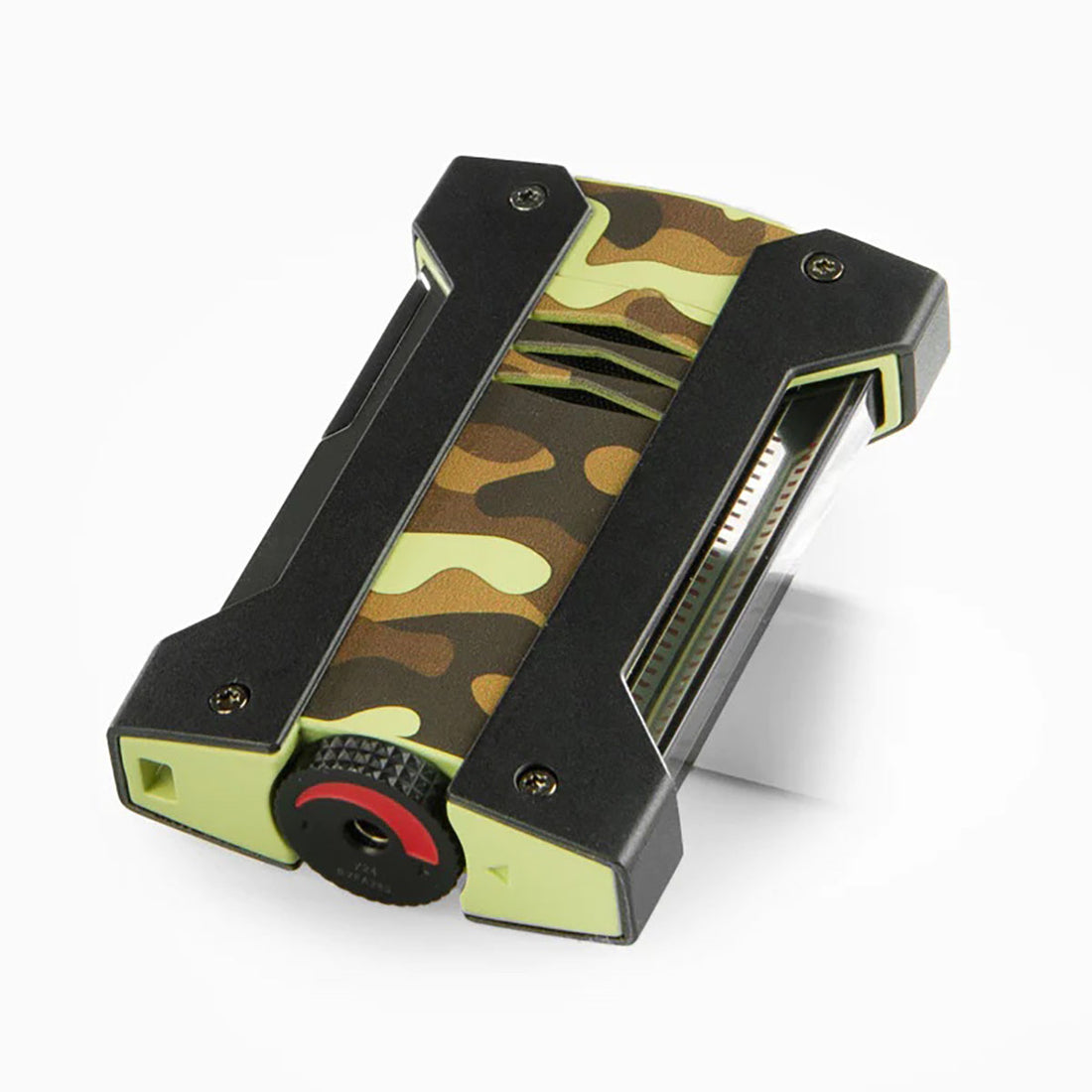 ولاعه ديبون فاخره شعله حادة لون اخضر بتصميم جيشي