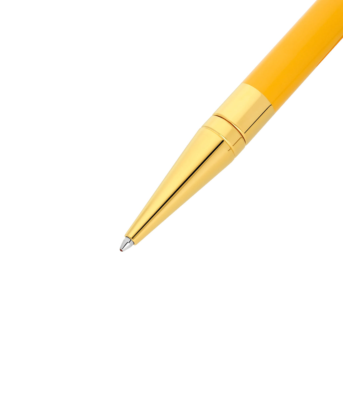 قلم اس تي ديبون فاخر جاف لون اصفر و ذهبي
