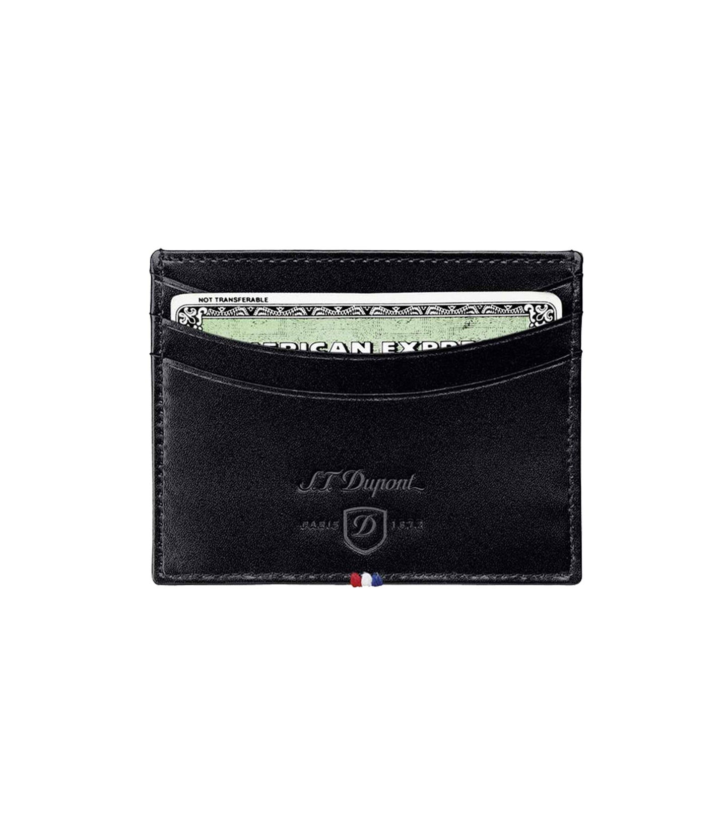 S.T.DUPONT LUXURY BLACK CREDIT CARD HOLDER 6CC