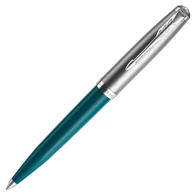 قلم باركر فاخر جاف لونين ازرق و كروم