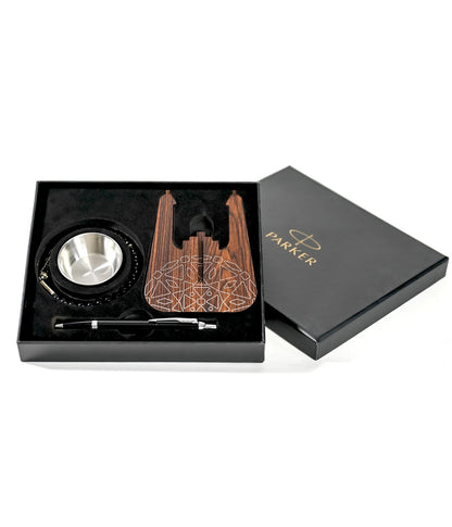 BLACK SET B.PEN &amp; ROSARY &amp; INCENSE BURNER