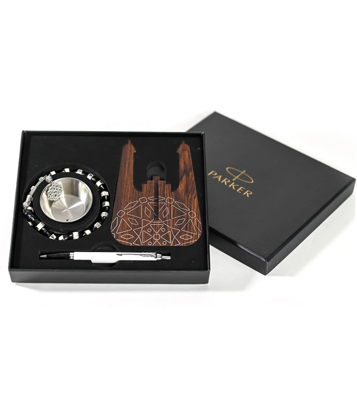 WHITE SET B.PEN &amp; ROSARY &amp; INCENSE BURNER