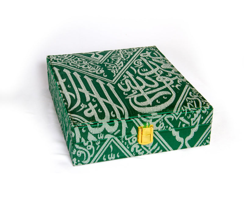 QURAN BOX WITH PROPHET MUHAMMED GRAVE CLOTH DESIGN