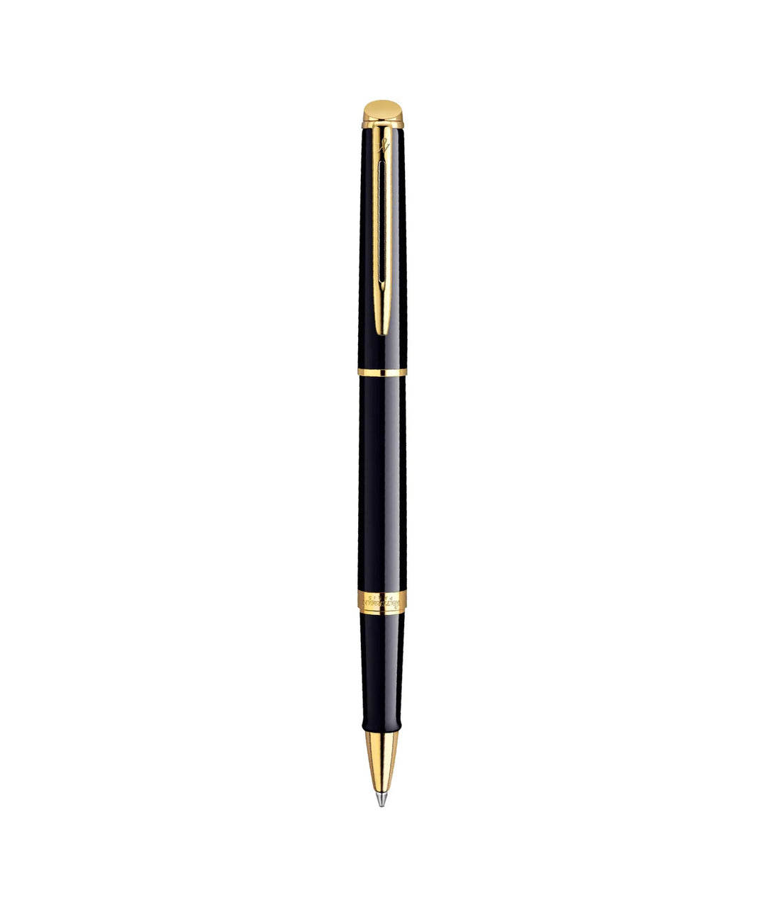 HEMISPHERE ROLLERBALL PEN BLACK &amp; GOLDEN COLOR