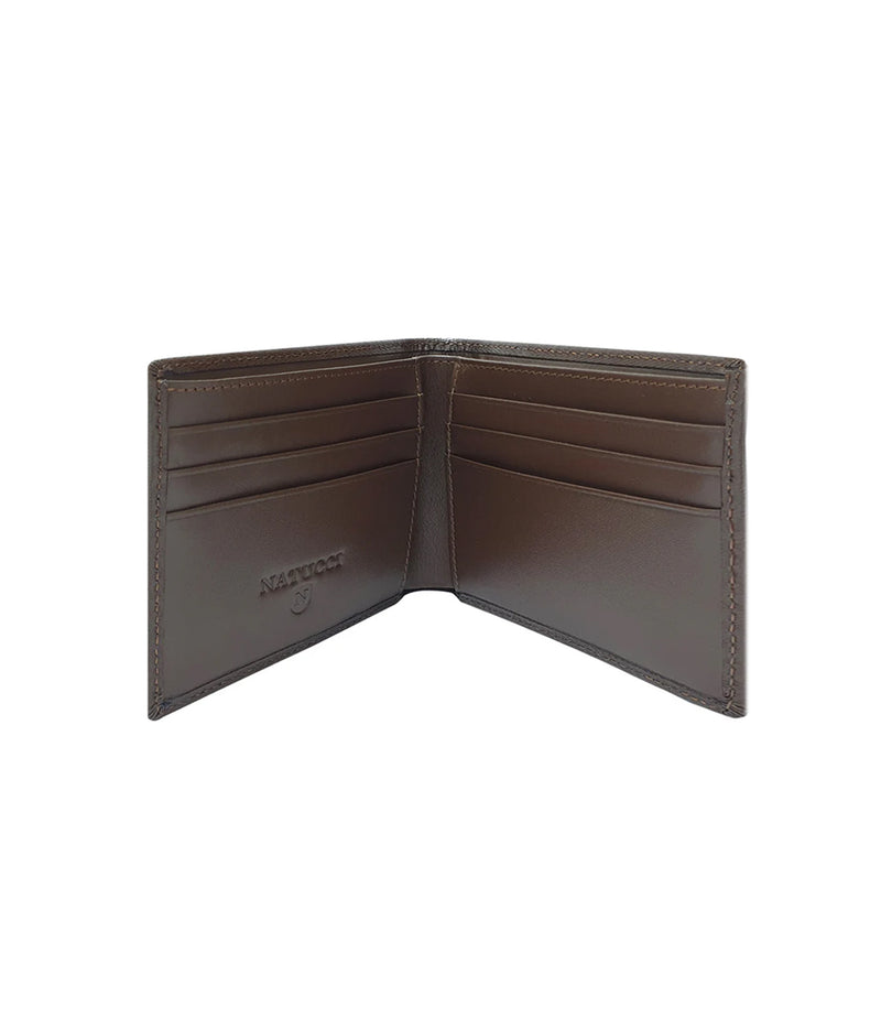 محفظه رجالي جلد طبيعى ماركه ناتوشى العالميه لون بنى
