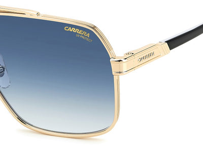 CARRERA SUNGLASSES GOLD WITH L BLUE SHADE