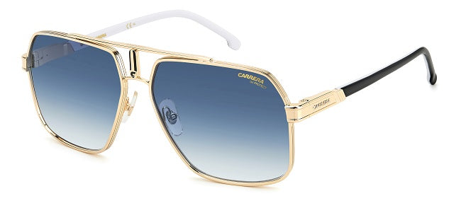 CARRERA SUNGLASSES GOLD WITH L BLUE SHADE