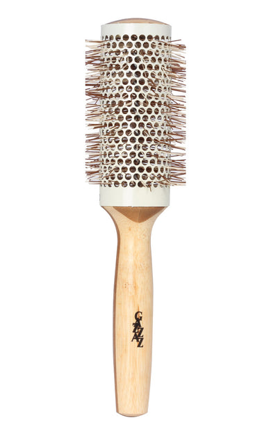 ZZAZ THERMAL BRUSH WITH BAMBOO WOOD HANDLE AND NYLON TIPS