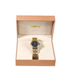 SWISS GENTS QZ WATCH-SILVER/GOLD PLATED METAL