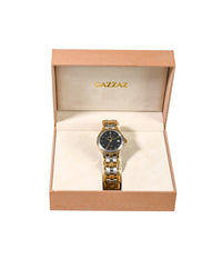 SWISS GENTS QZ WATCH-SILVER/GOLD PLATED METAL