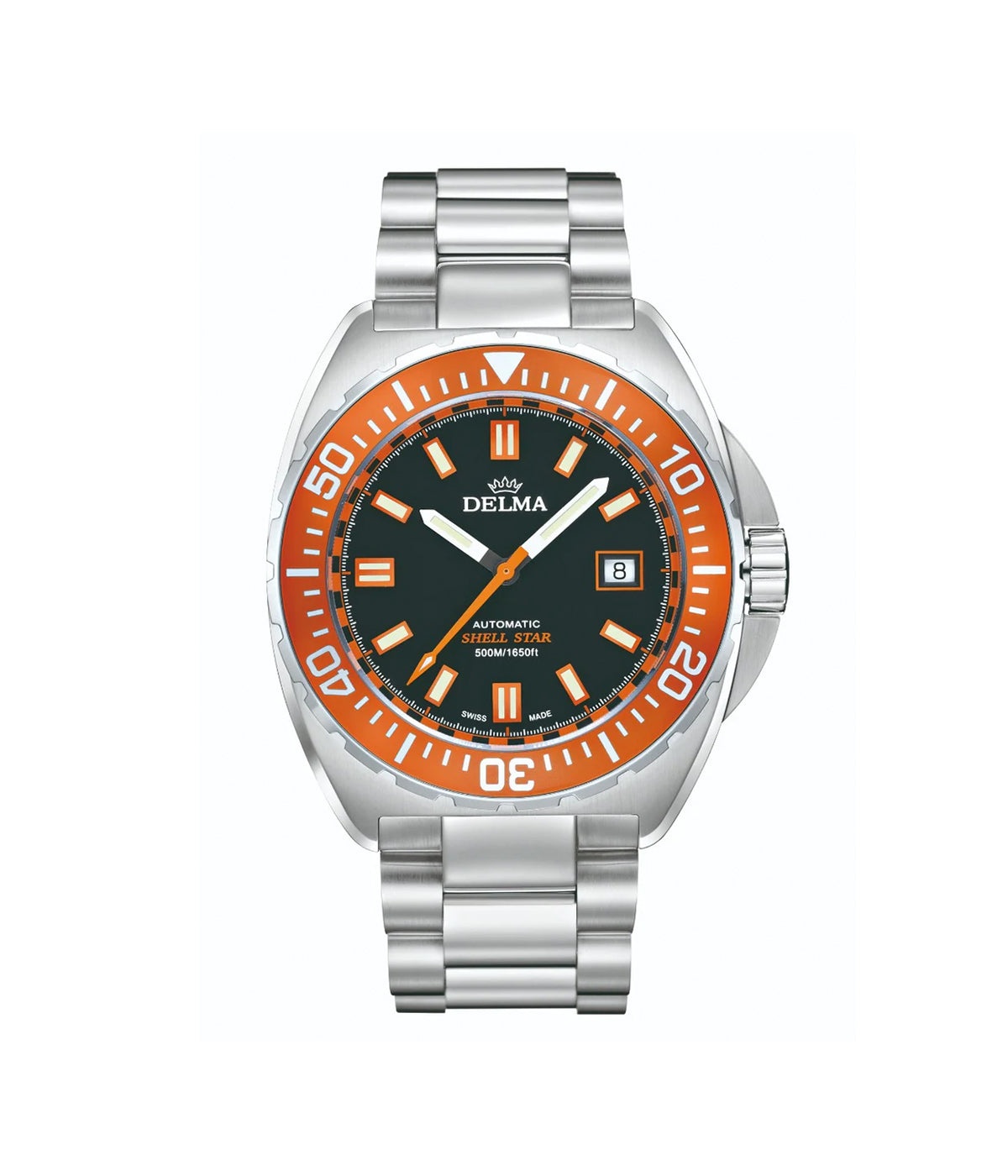 ساعة ديلما سويسرى رجالي ستيل اتوماتيك