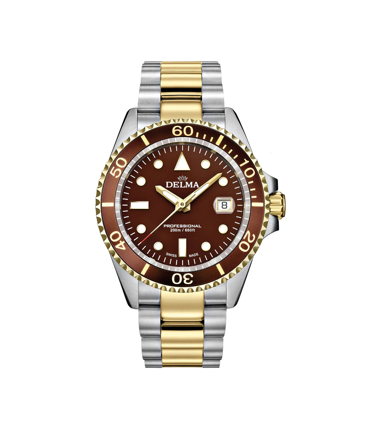 ساعة ديلما سويسري رجالي كومودور ستيل