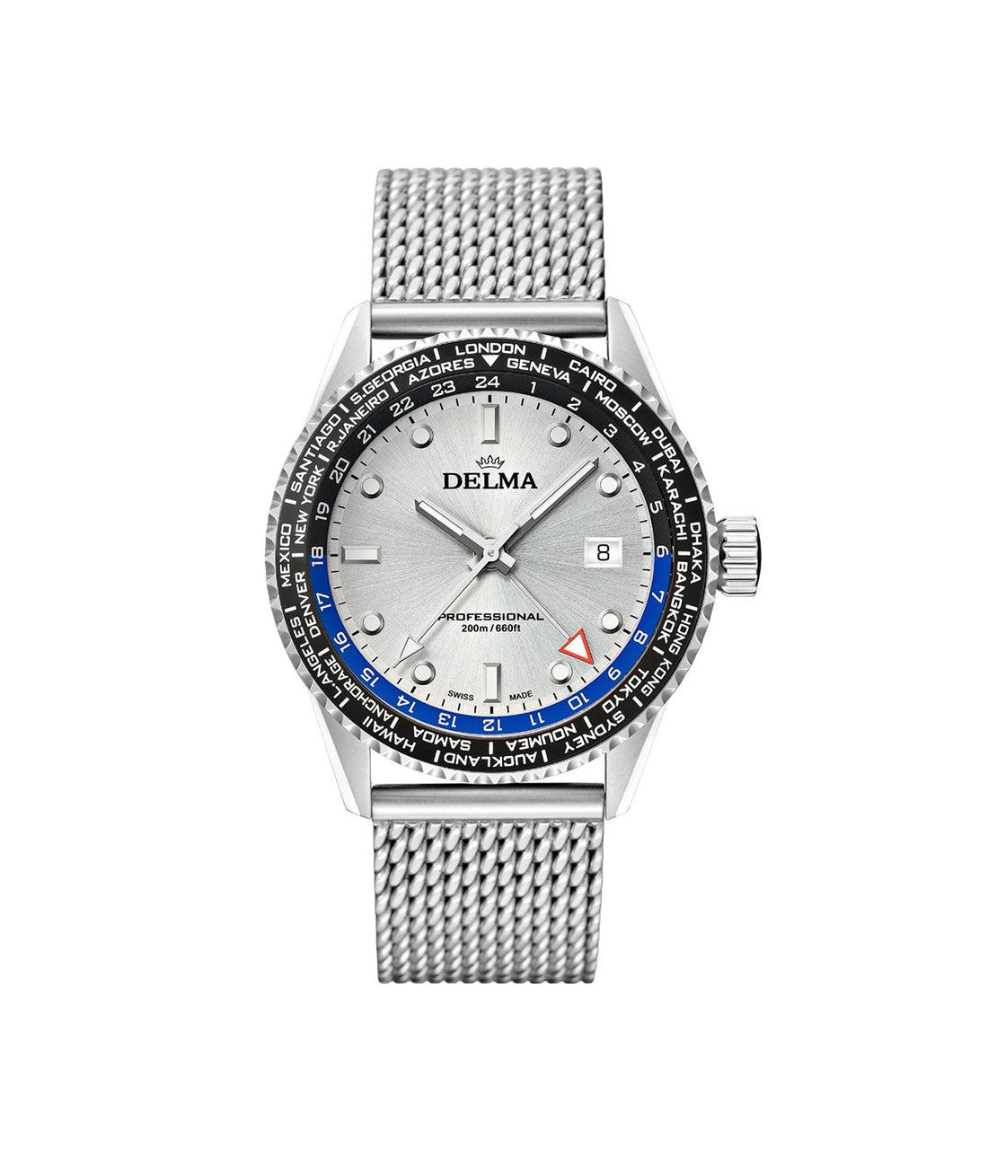 ساعة ديلما سويسري رجالي ستيل