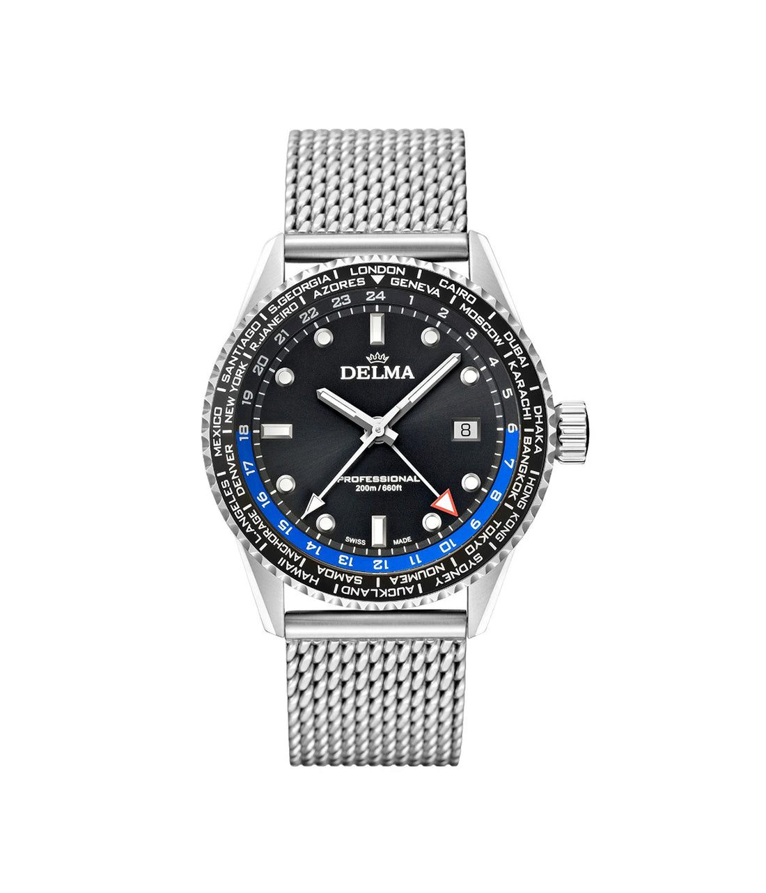 ساعة ديلما سويسري رجالي ستيل