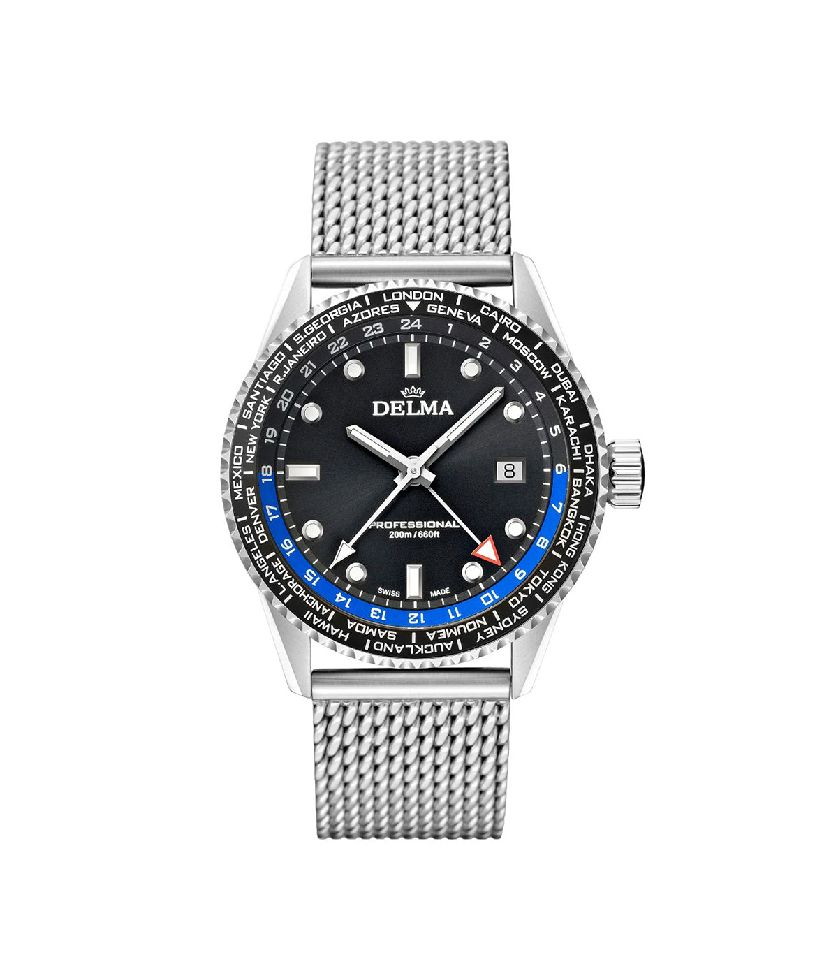 ساعة ديلما سويسري رجالي ستيل