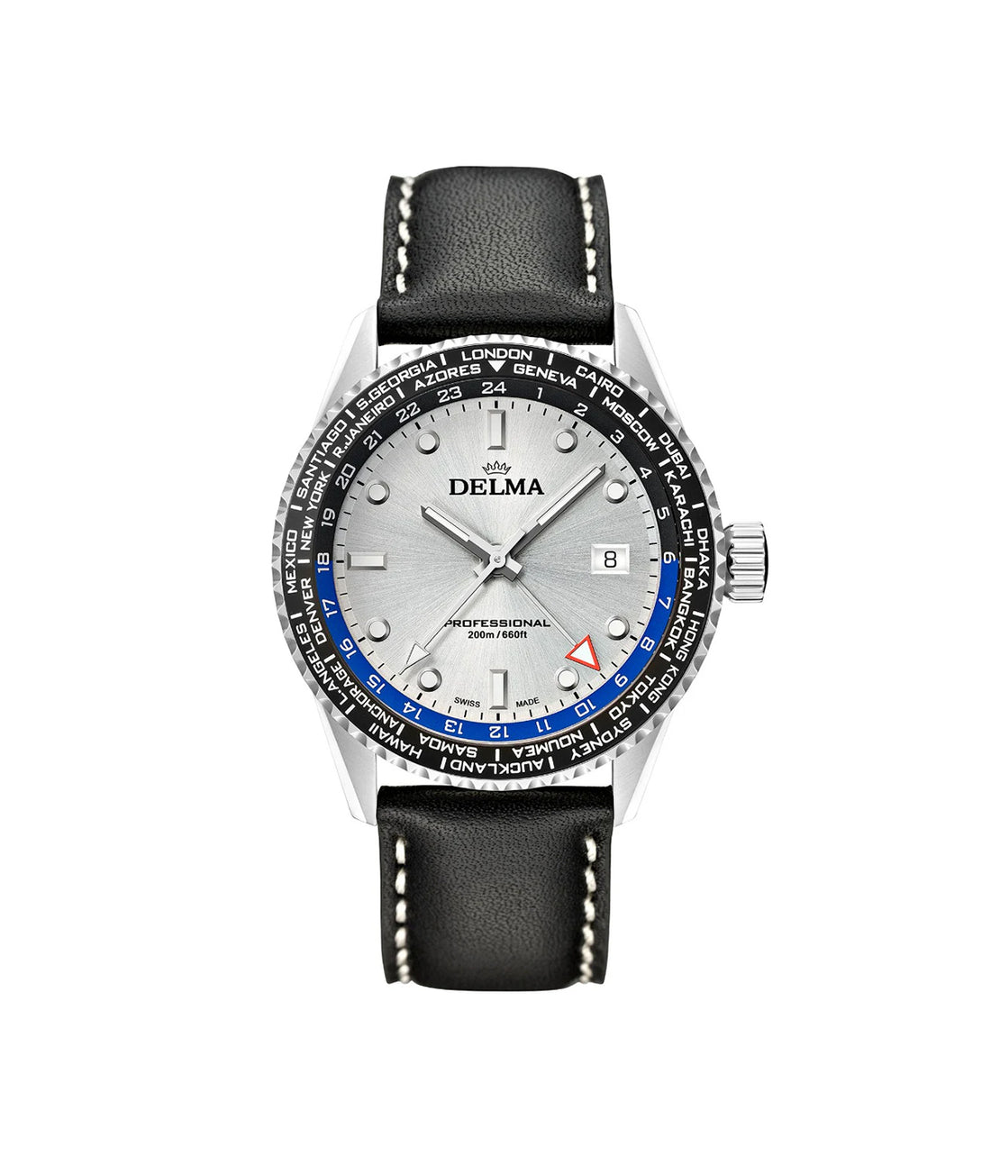 ساعه ديلما سويسري رجالي ستيل